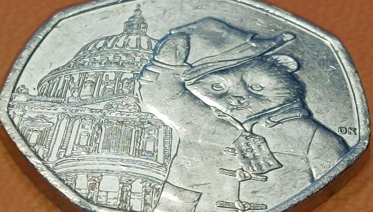 Very Rare And Specia Paddington Bear 50p Coins Could Be Worth a Fortune